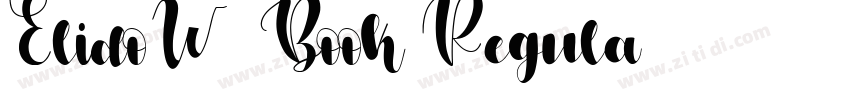 ElidoW01 Book Regula字体转换